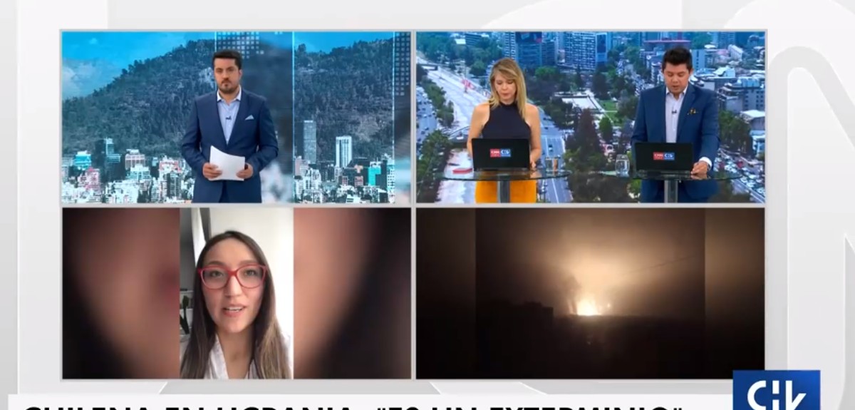 El estremecedor relato en CHV Noticias de chilena atrapada en Ucrania: “Es un exterminio”