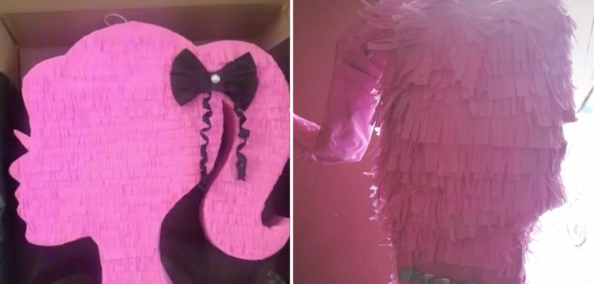Mujer encargó piñata de Barbie para el cumpleaños de su sobrina y lo que recibió se volvió viral