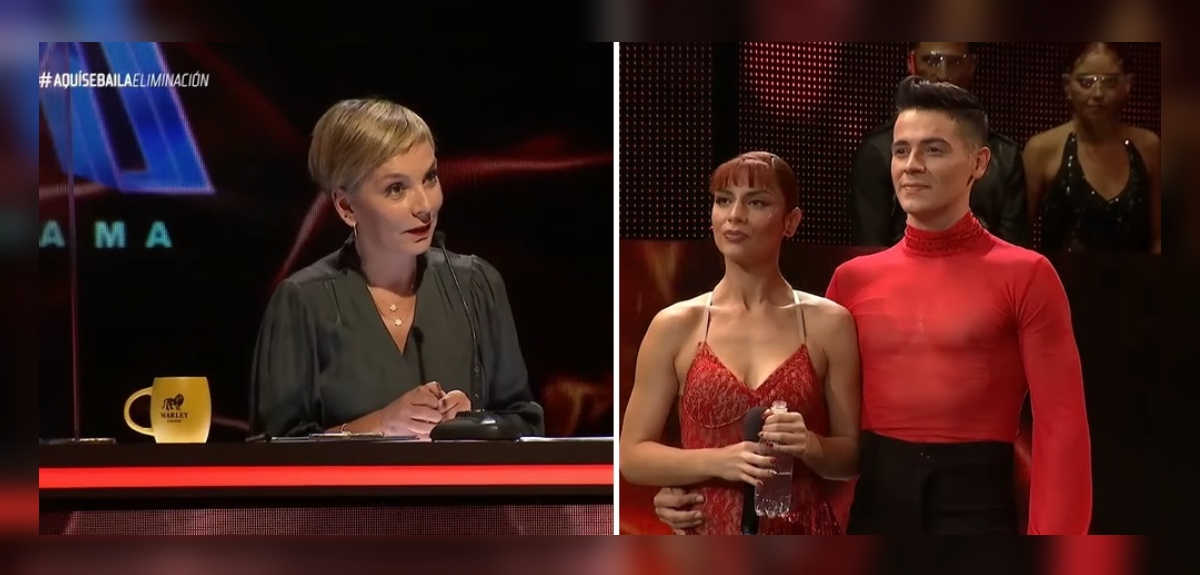 Kathy Contreras y su bailarín enfrentaron a Fran por sus críticas en Aquí se baila: ella respondió