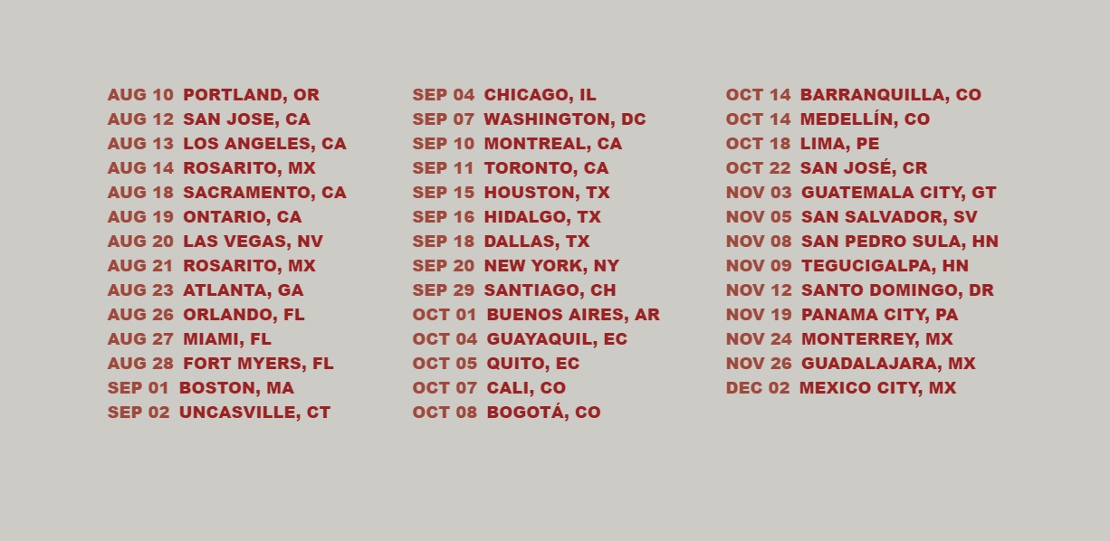 gira mundial Daddy Yankee