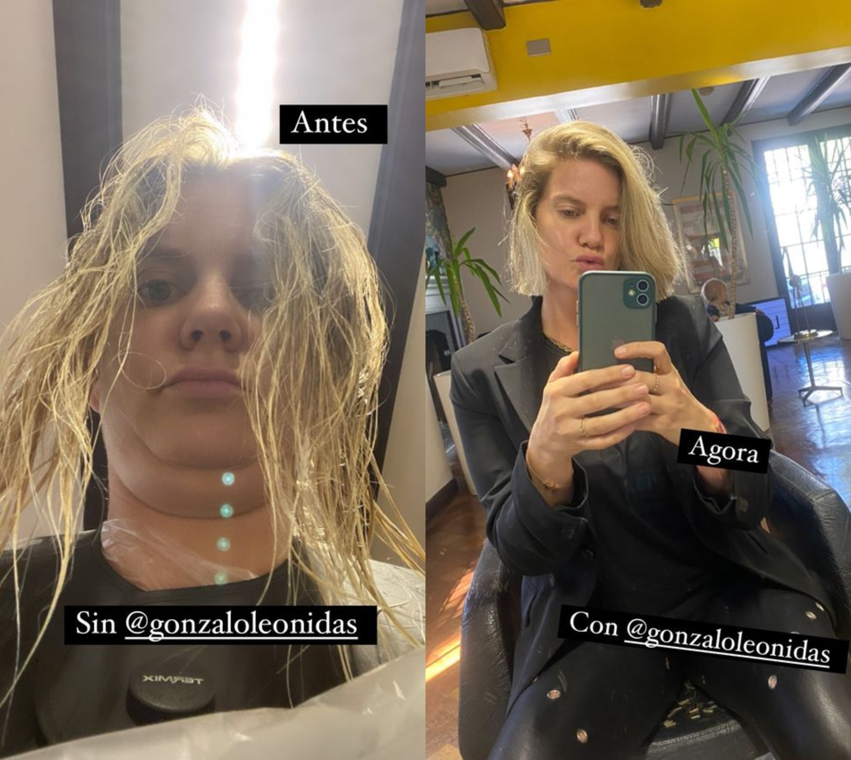 Javiera Acevedo mostró su nuevo look.