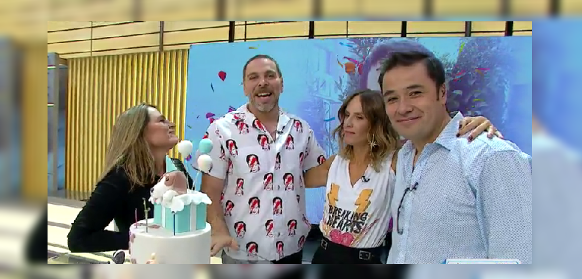 Con especial sorpresa y referencia a Boric: José Antonio Neme celebró su cumpleaños en 'Mucho Gusto'