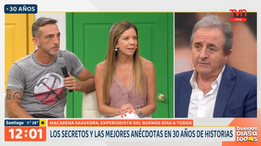 Macarena Saavedra y Germán Valenzuela reaparecieron en el Buenos días a todos.