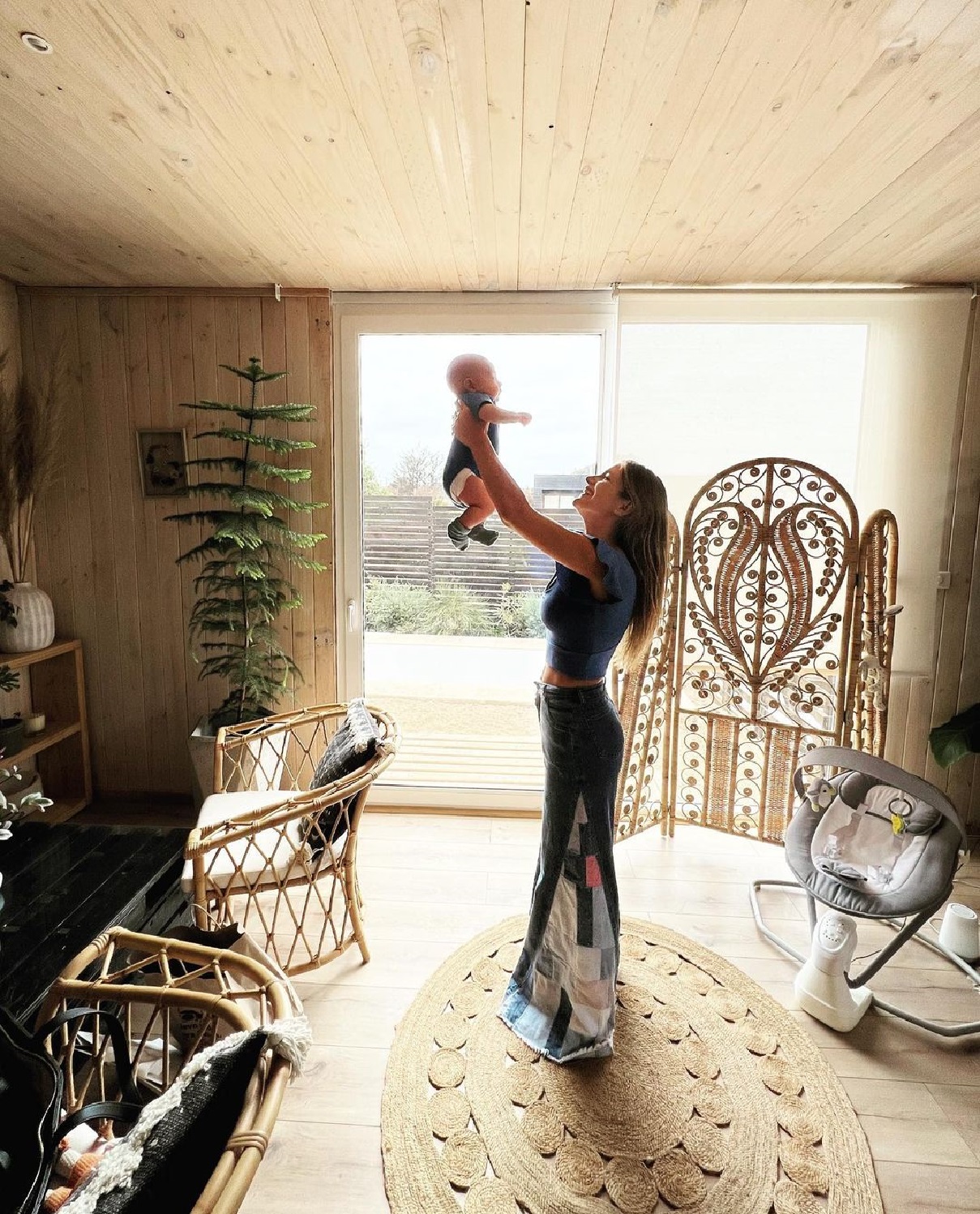 Mayte Rodríguez bebé Galo