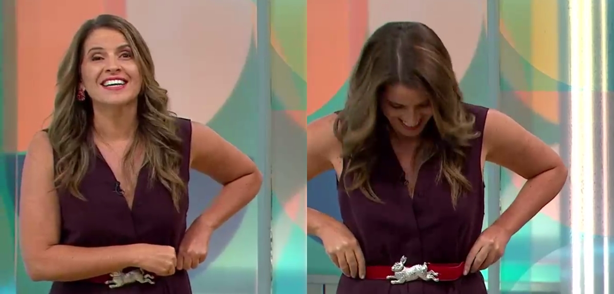 Monserrat Álvarez protagonizó divertido momento en matinal: no se dio cuenta que estaba al aire