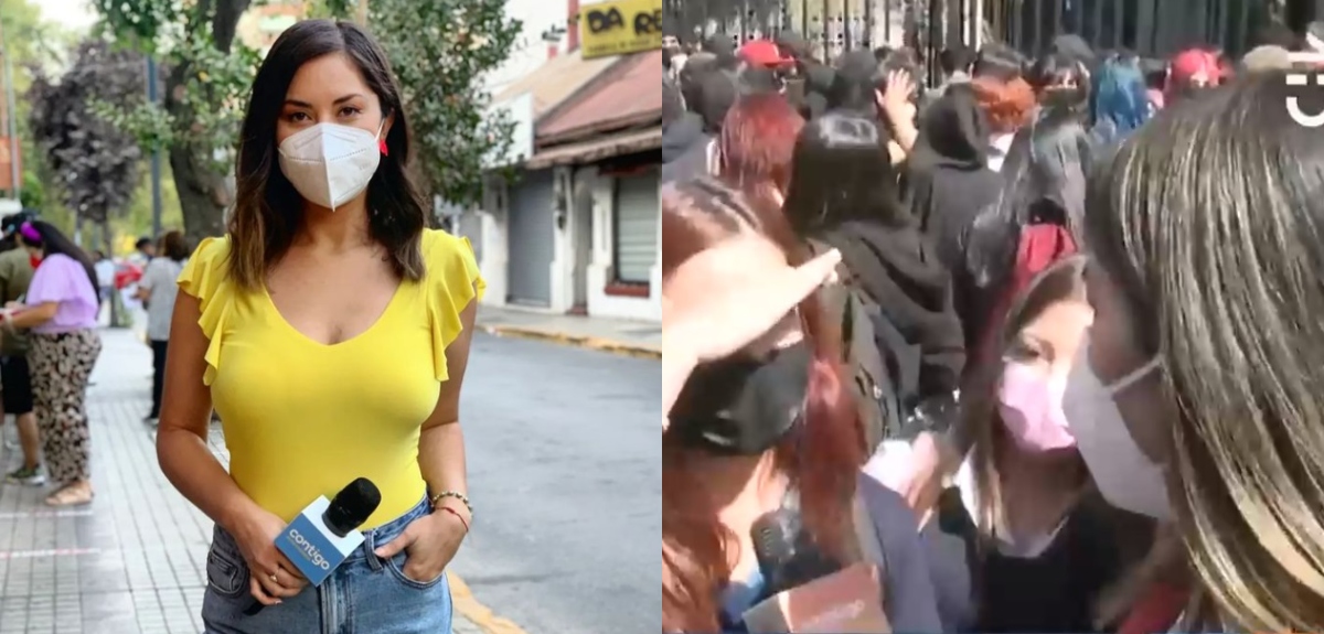 Periodista de CHV que fue agredida durante manifestación: 