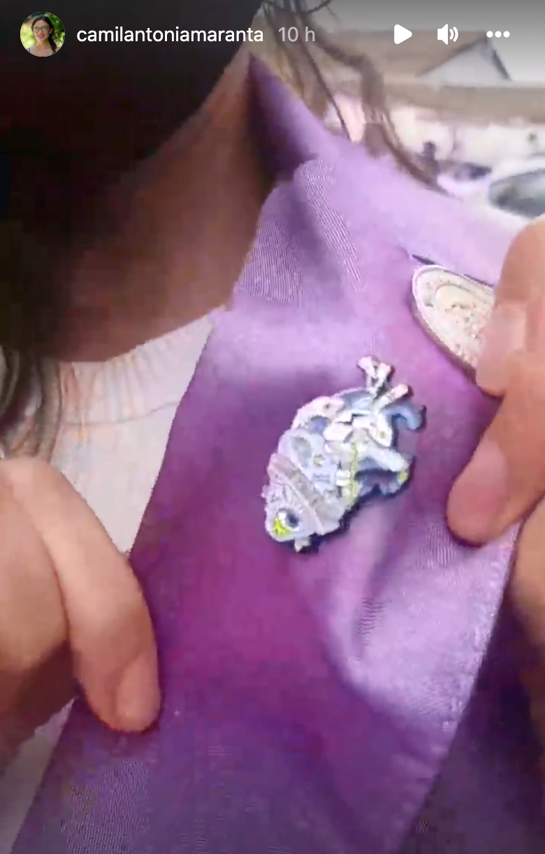 Pin “pelea como chica” de Camila Vallejo