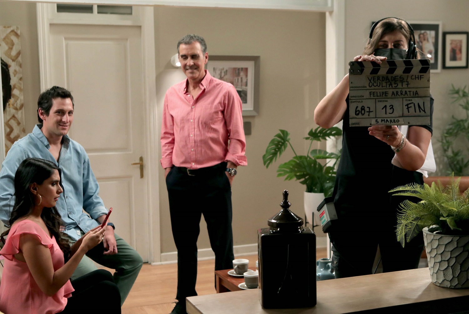 último día de grabación de Verdades ocultas