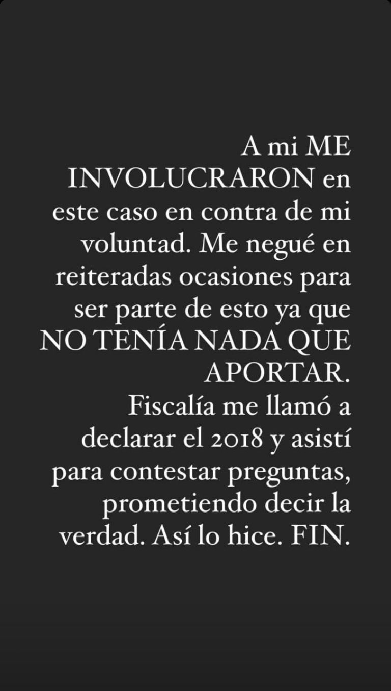 Javiera Díaz de Valdés alzó la voz ante vinculación en caso Nicolás López