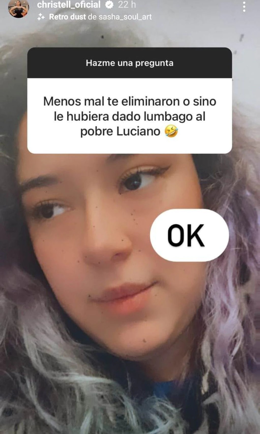 Christell Rodríguez mensajes ofesivos