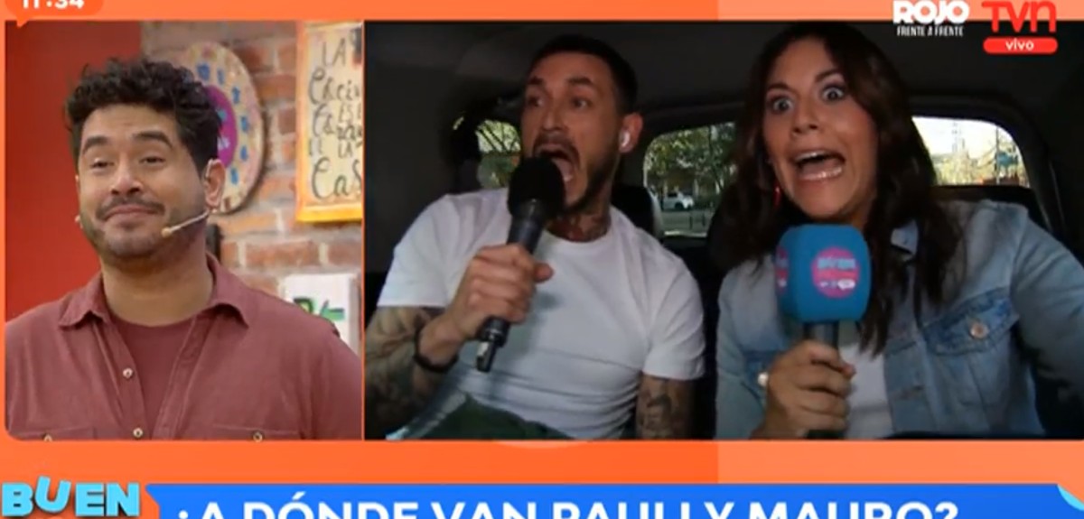 “¡Casi chocamos!”: Pinilla y Pauli Alvarado casi protagonizan accidente en vivo en 'Buen Finde'