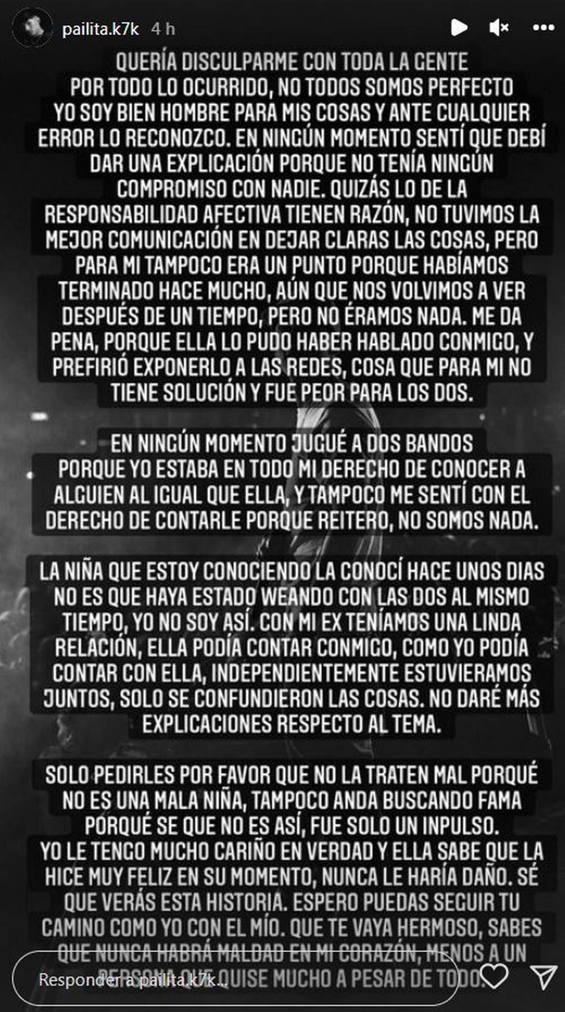 Pailita declaraciones