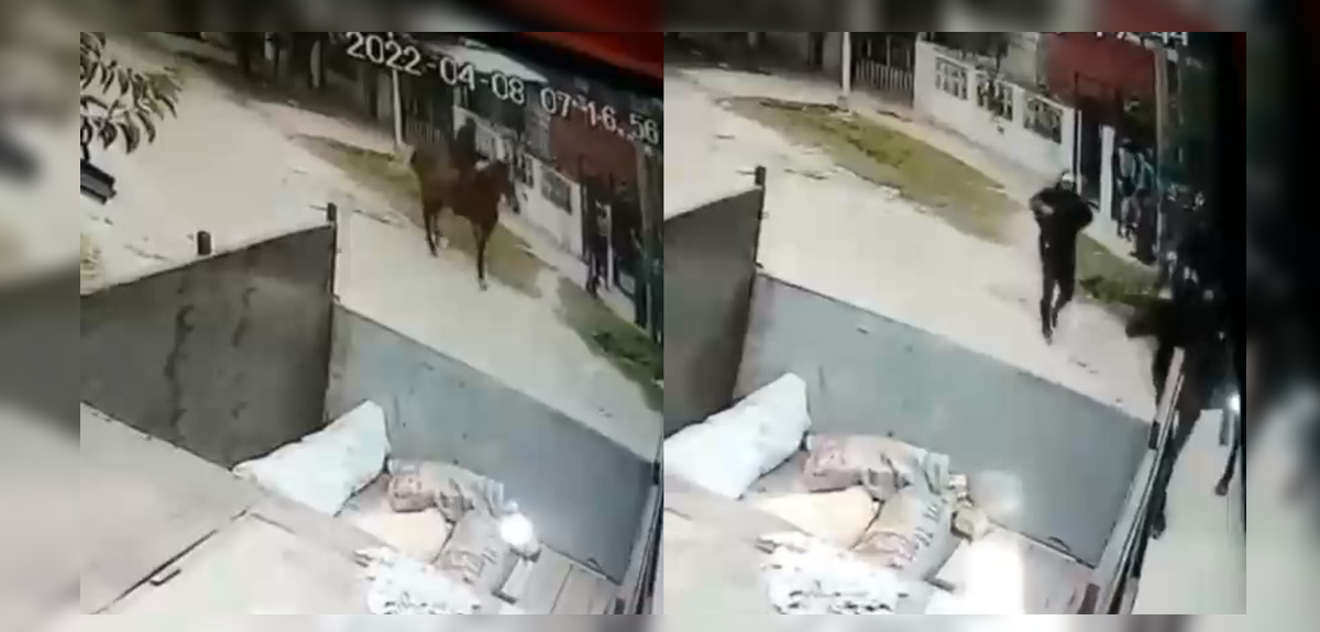 Delincuentes a caballo asaltaron a estudiantes que iban al colegio: se robaron mochilas y celulares