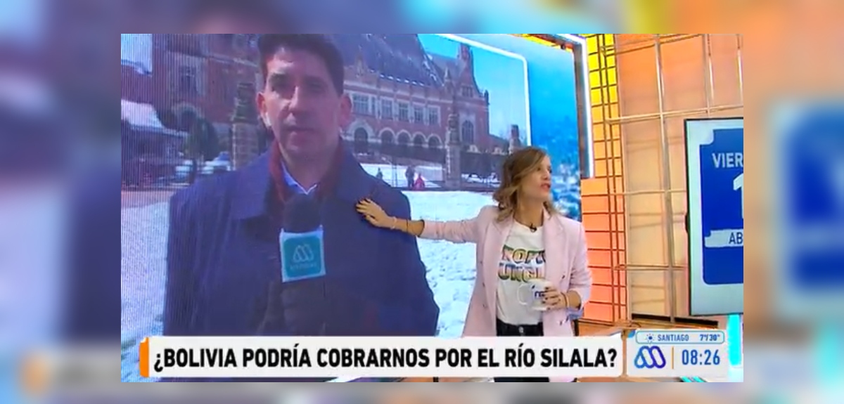 Diana Bolocco bromeó a reportero en La Haya