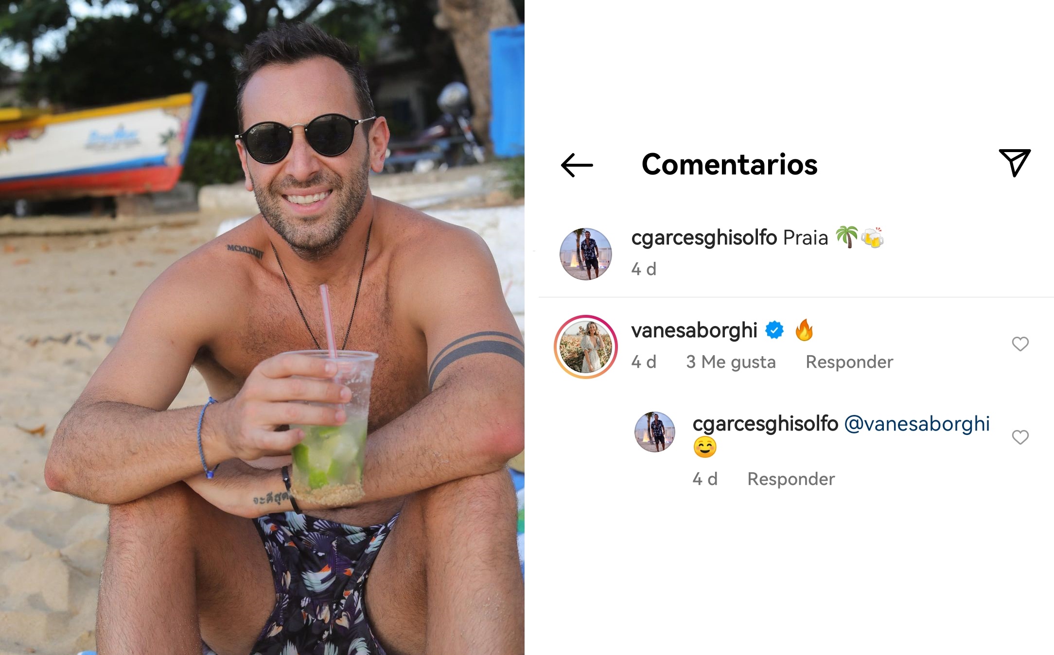 Carlos Garcés nuevo amor de Vanesa Borghi