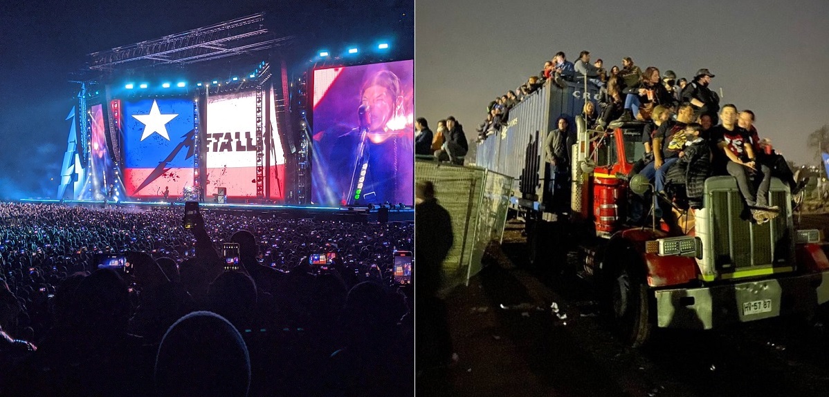 El caótico concierto de Metallica: se registró colapso en accesos y hacinamiento en sector VIP