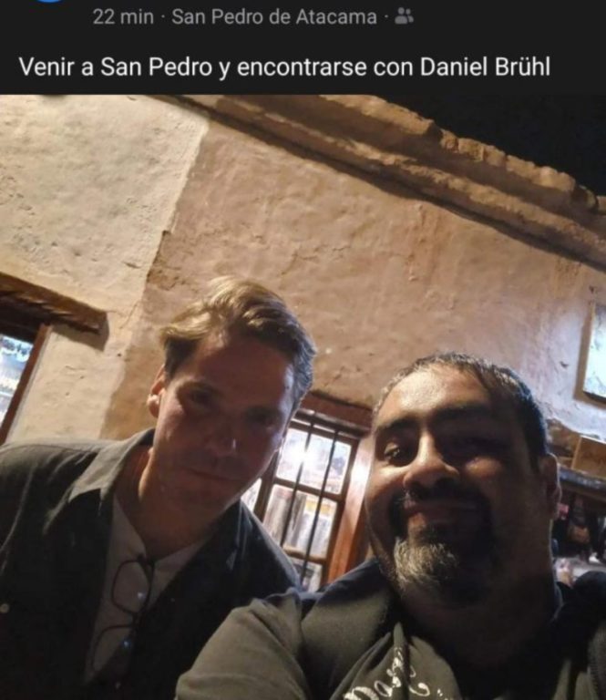 Actor Daniel Brühl en Chile