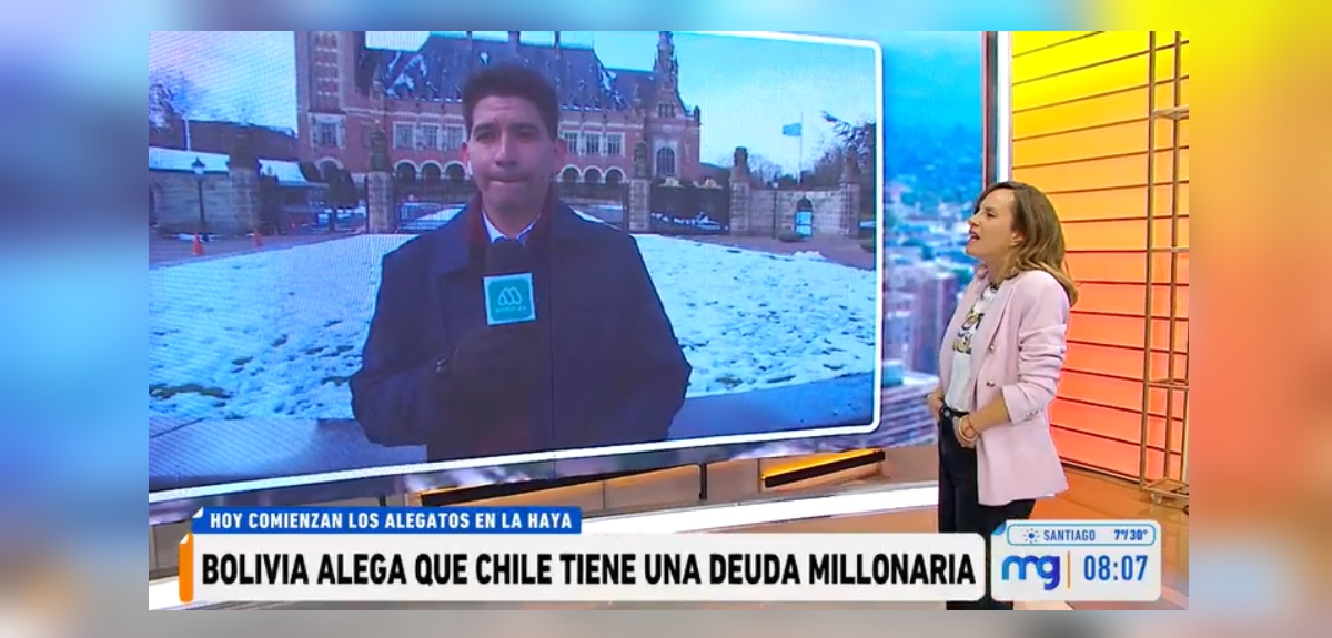 Diana Bolocco bromeó a reportero en La Haya