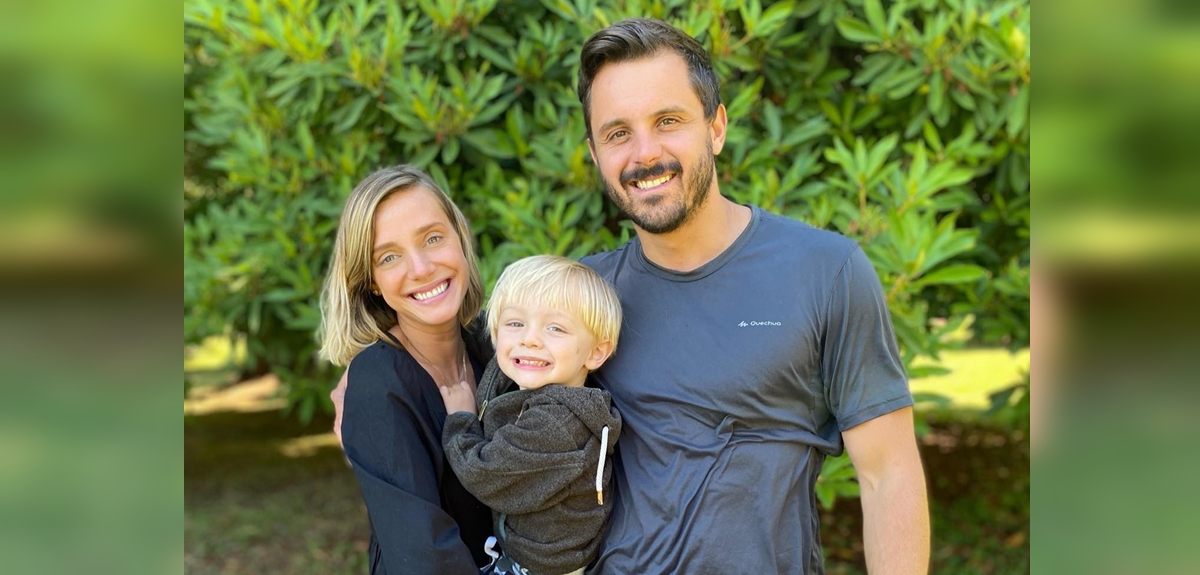 Emilia Daiber viajó a Italia por trabajo acompaña de su esposo e hijo: 