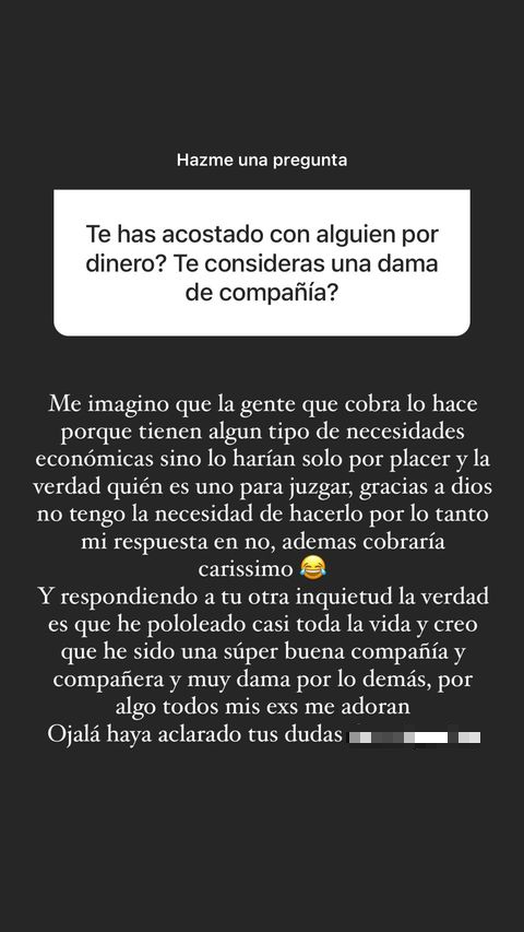 Gianella Marengo respondió pregunta de seguidora.