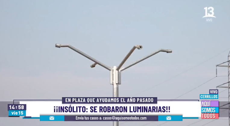 Equipo de 'Aquí somos todos' terminó indignado tras notar que plaza que ayudaron sufrió robo