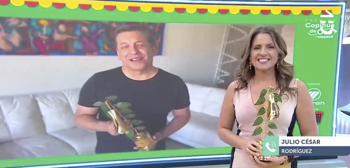 Monse Álvarez y JC Rodríguez por Copihues de Oro a mejor matinal y animador: 