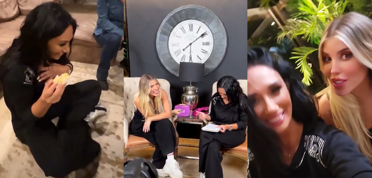 Pamela Díaz y Coté López terminaron festejando tras grabar programa de Youtube: 