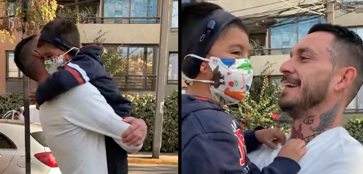 Pinilla compartió tierno video junto a pequeño seguidor: 