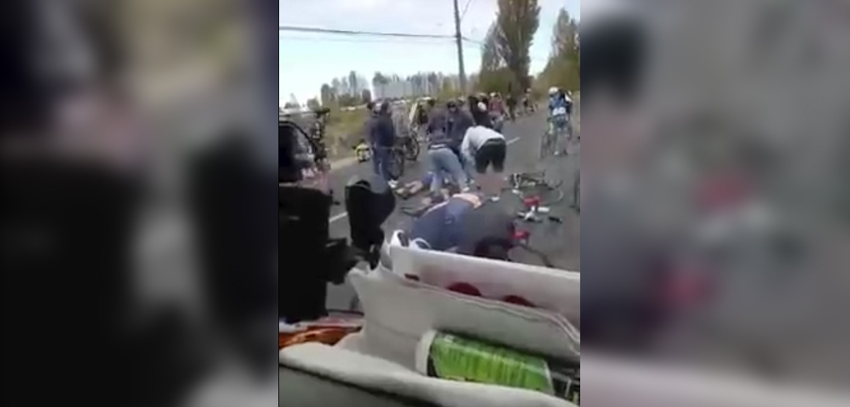 Campeonato Nacional de Ruta de Ciclismo: grave rodada dejó al menos 5 heridos en Curicó