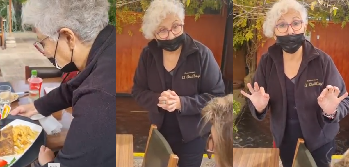 Teresita Reyes aclaró video que compartió en redes sociales donde aparece como mesera