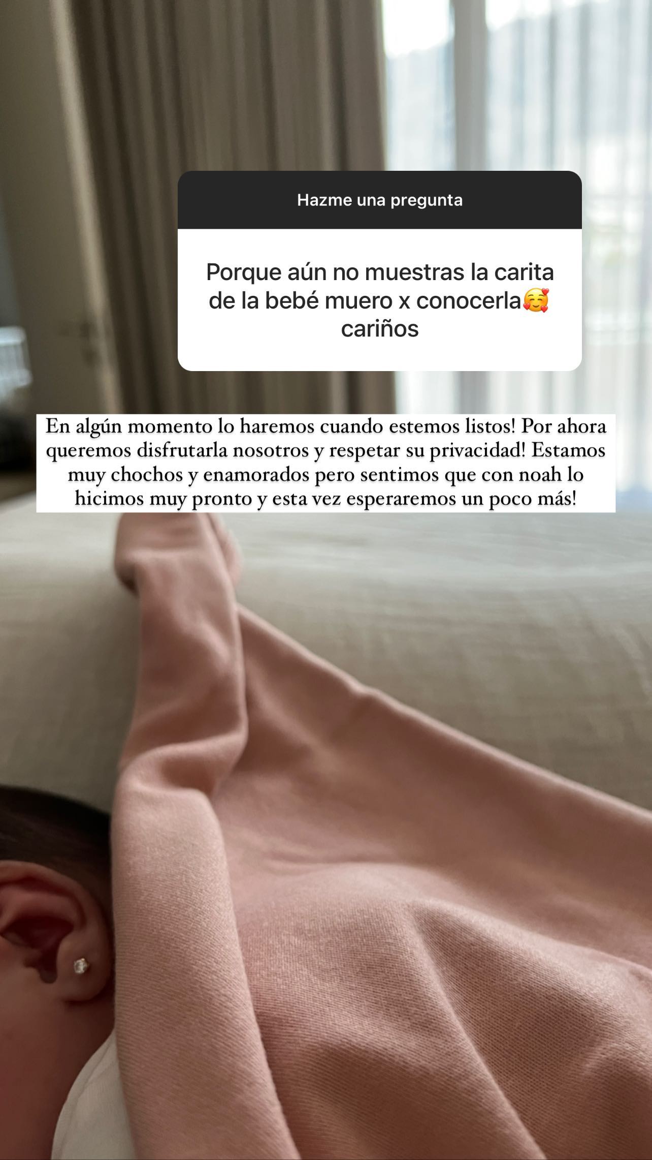 Así ha reaccionado Noah, el hijo de Lisandra Silva ante la llegada de su hermana: “De a poco va entendiendo”