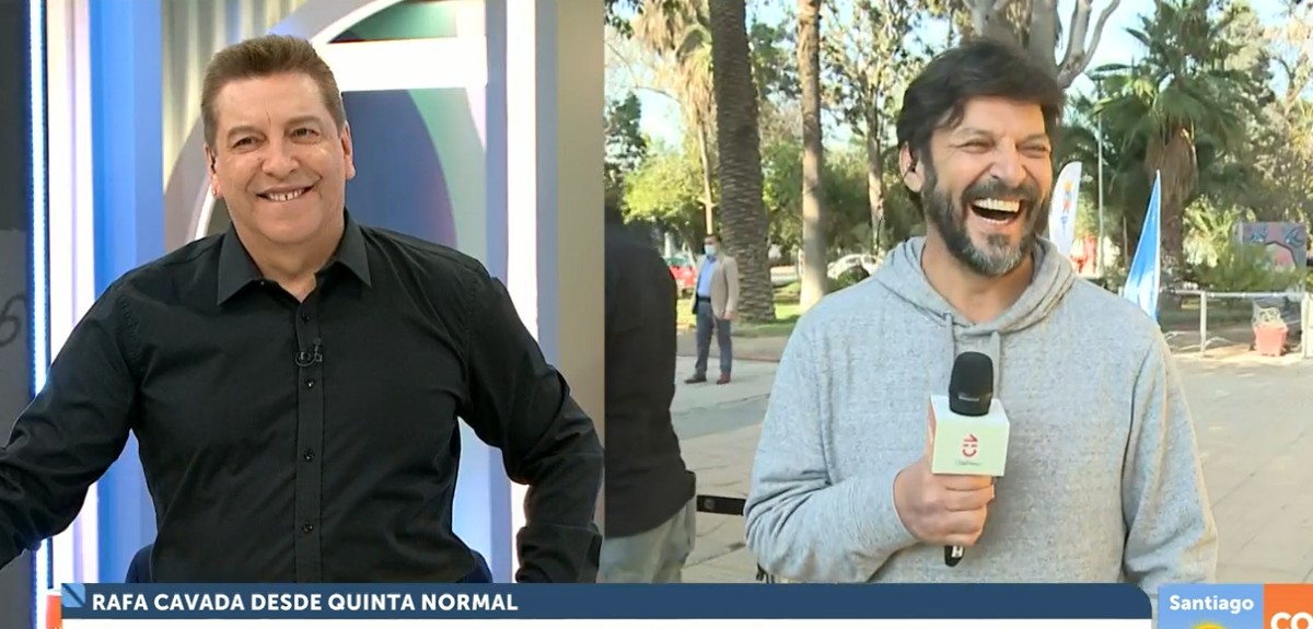 JC Rodríguez troleó en vivo nueva apariencia de Rafa Cavada en el matinal: “Peinado de adolescente”