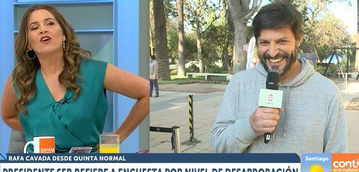 JC Rodríguez troleó en vivo nueva apariencia de Rafa Cavada en el matinal: “Peinado de adolescente”
