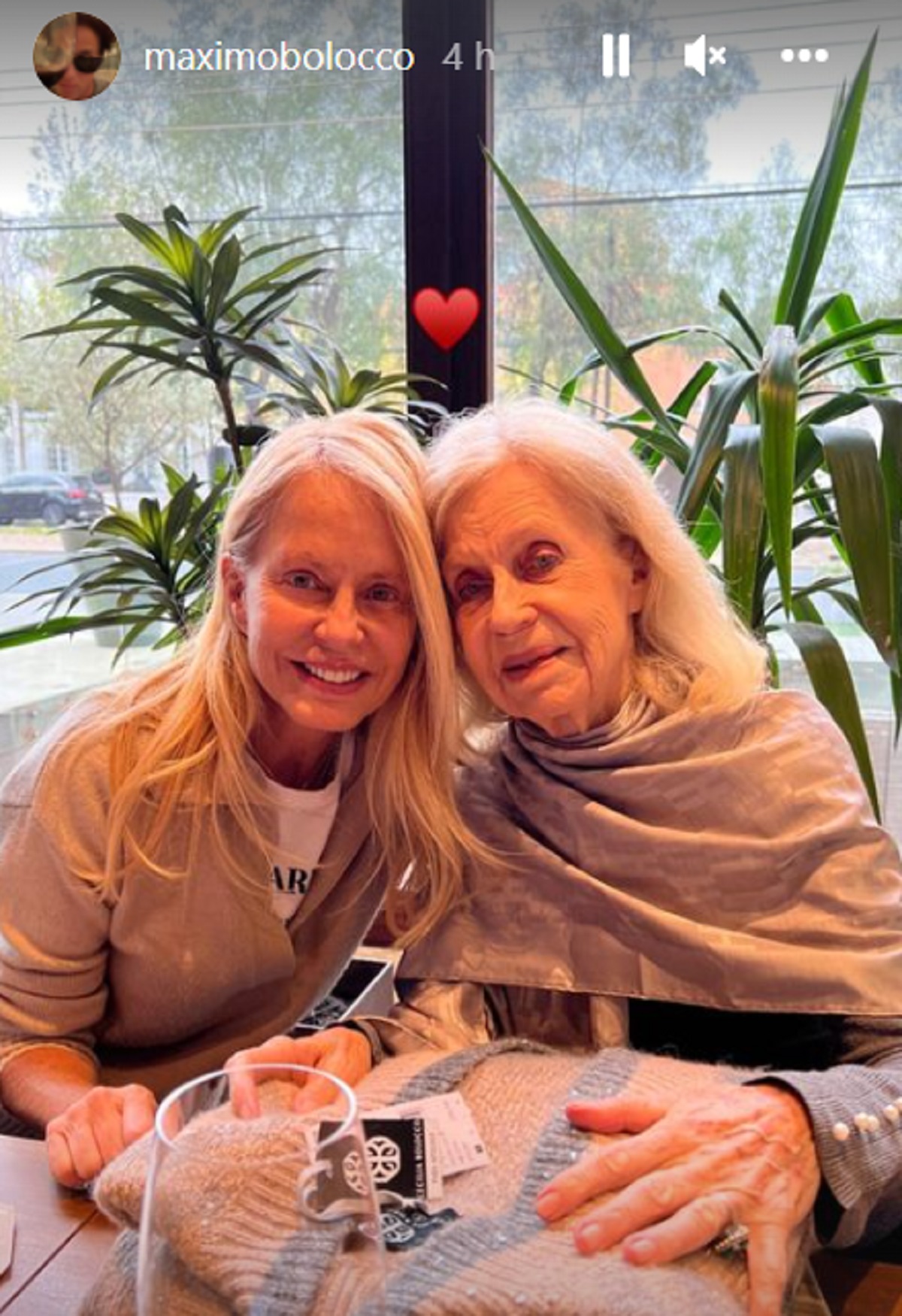 Cecilia Bolocco y su madre