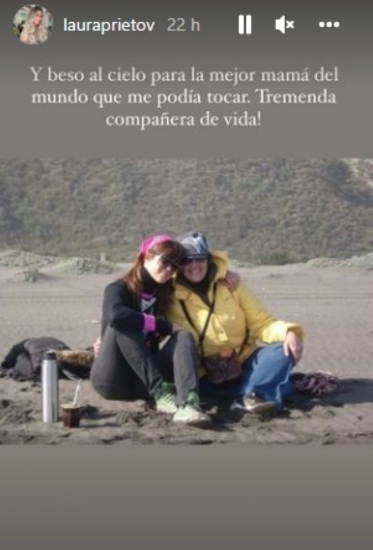 Laura Prieto recordó a su madre fallecida en su día 