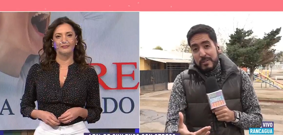 Matías Vera sufrió hilarante chascarro con un perro durante despacho: 