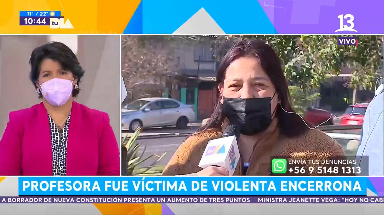 Senadora Yasna Provoste en el matinal Tu Día de Canal 13