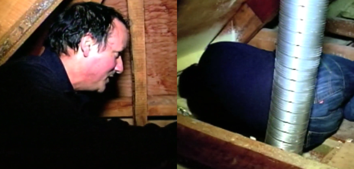 Jaime Anguita mostró buhardilla donde encontró a su esposa.