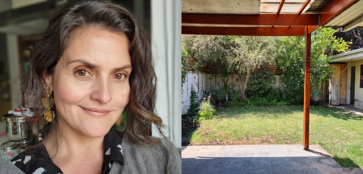 Connie Achurra mostró la sorprendente transformación de su jardín 