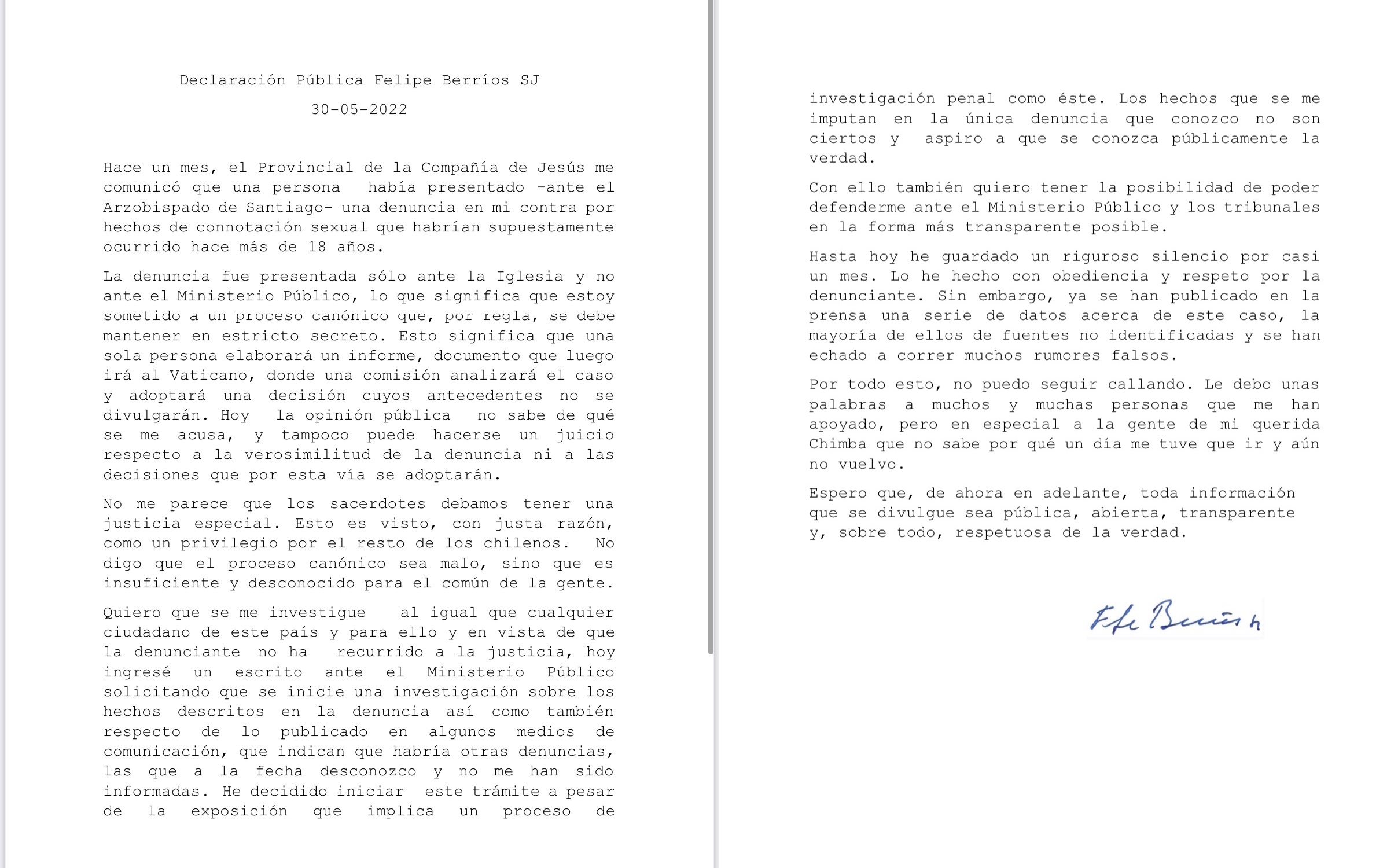 Felipe Berríos investigación fiscalía