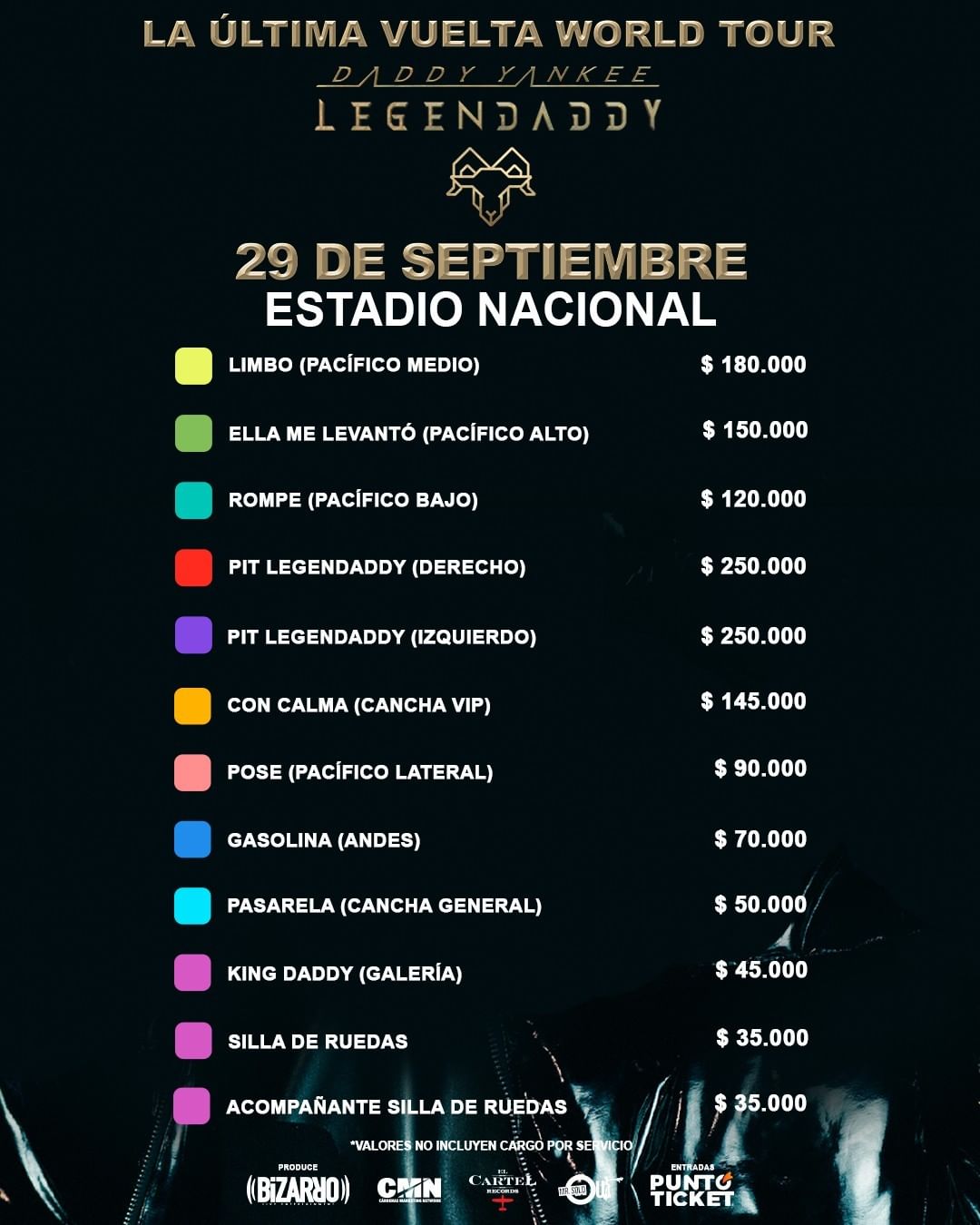 Entradas Daddy Yankee 2022: ¿cuándo se venden en Puntoticket y cuáles son sus precios?