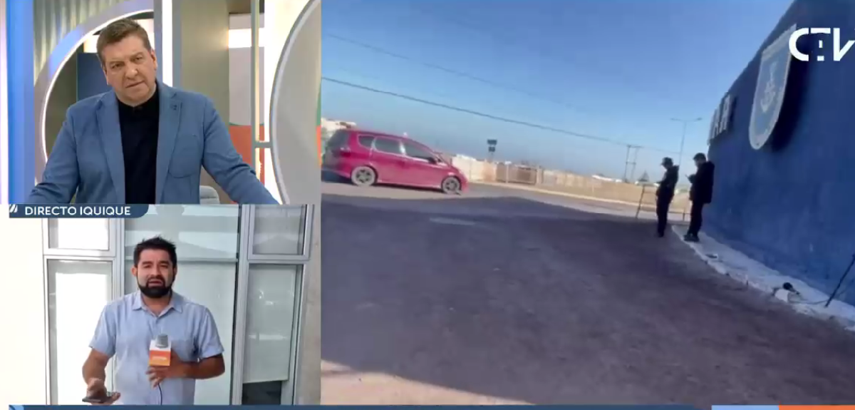 Equipo de CHV fue intimidado por estudiantes en Iquique: jóvenes terminaron detenidos portando armas
