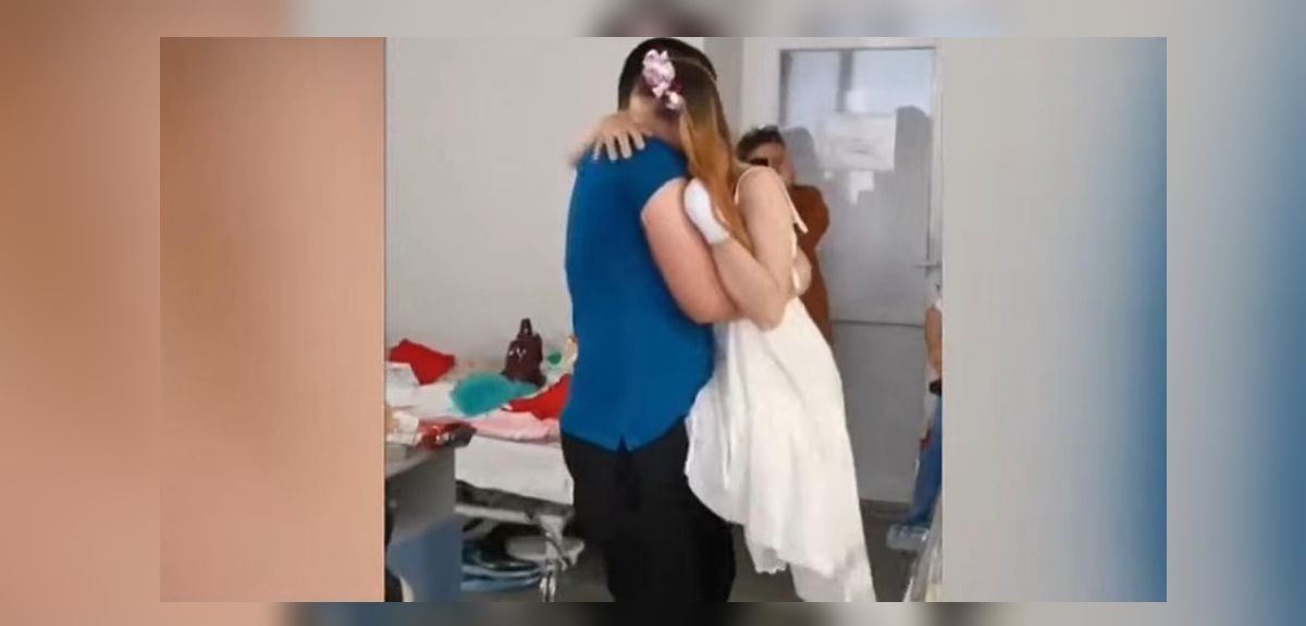 Enfermera ucraniana que perdió ambas piernas se casó