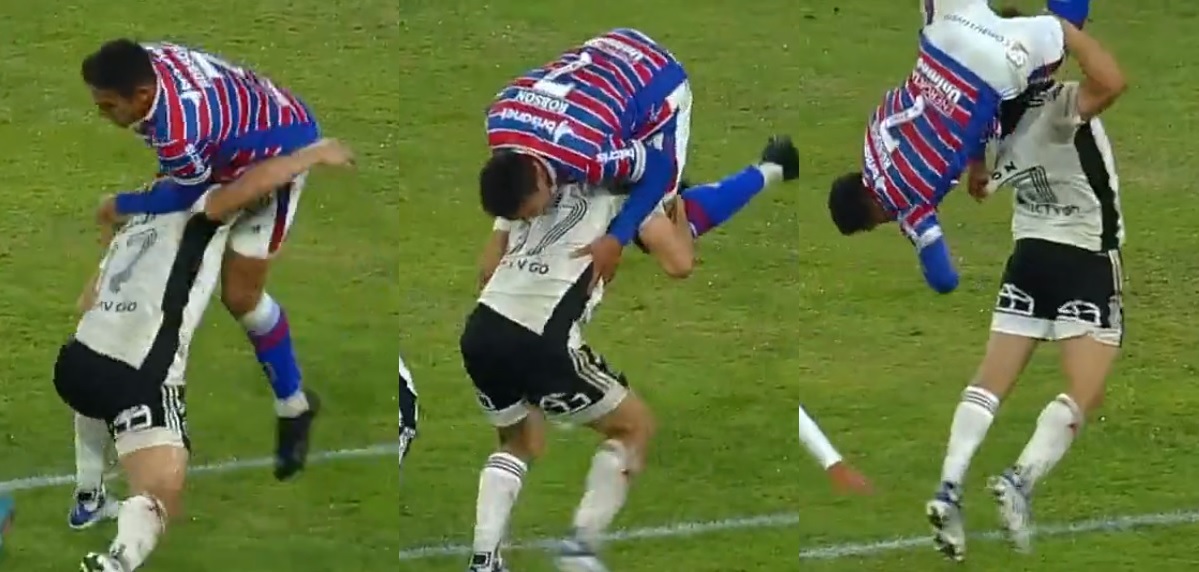 Digna de WWE: Maxi Falcón y su comentada 'catapulta' a jugador brasileño que dividió a hinchas