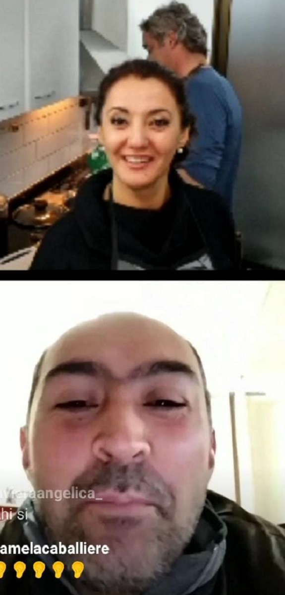 Priscilla Vargas y José Luis Repenning hicieron improvisado live desde la cocina del conductor de noticias