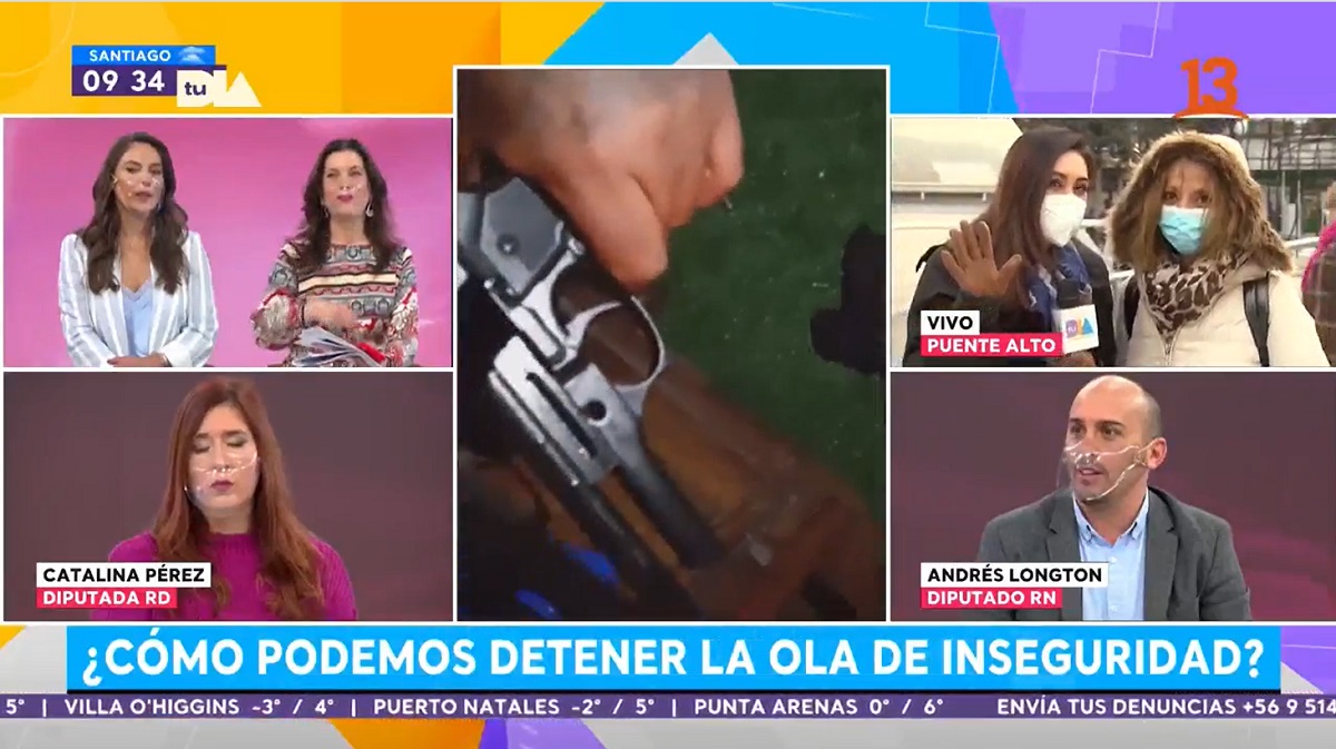 Ana María Silva y diputado Longton en Tu Día