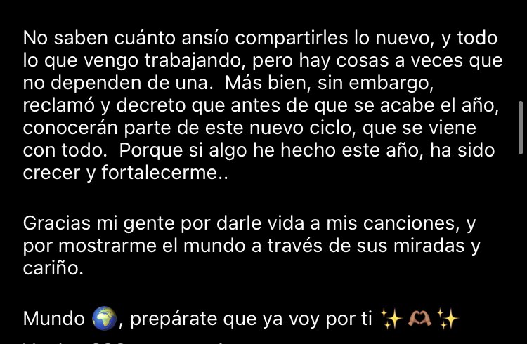 Mensaje de Denise Rosenthal