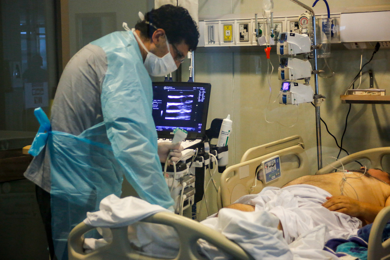 Paciente internado en la UTI