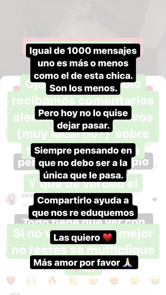 Janis Pope expuso ofensivo mensaje de usuaria en su Instagram: “No lo quise dejar pasar”