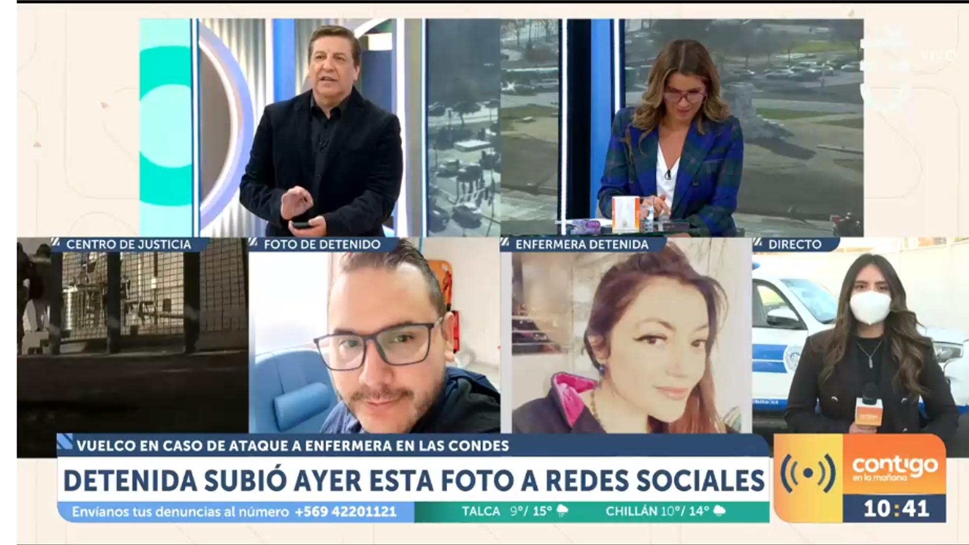 Revelan identidad de pareja detenida por ataque a enfermera en Las Condes: ambos son enfermeros